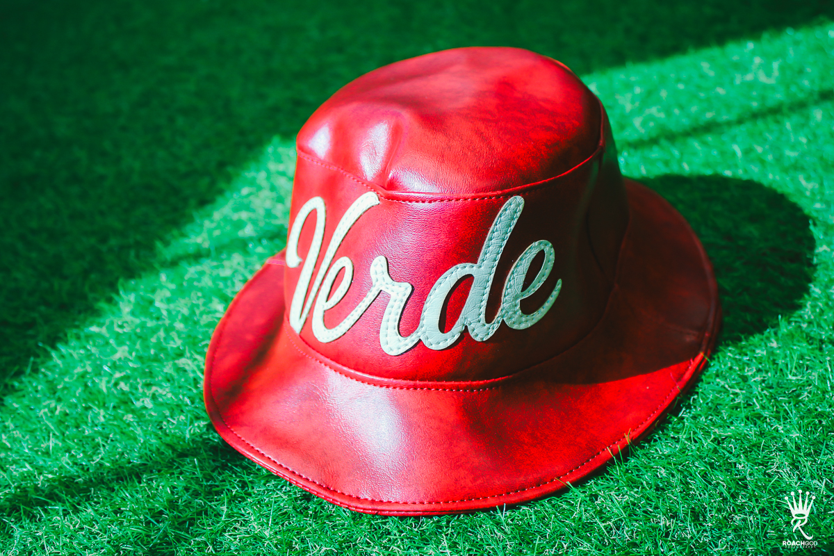 Leather Verde Hat